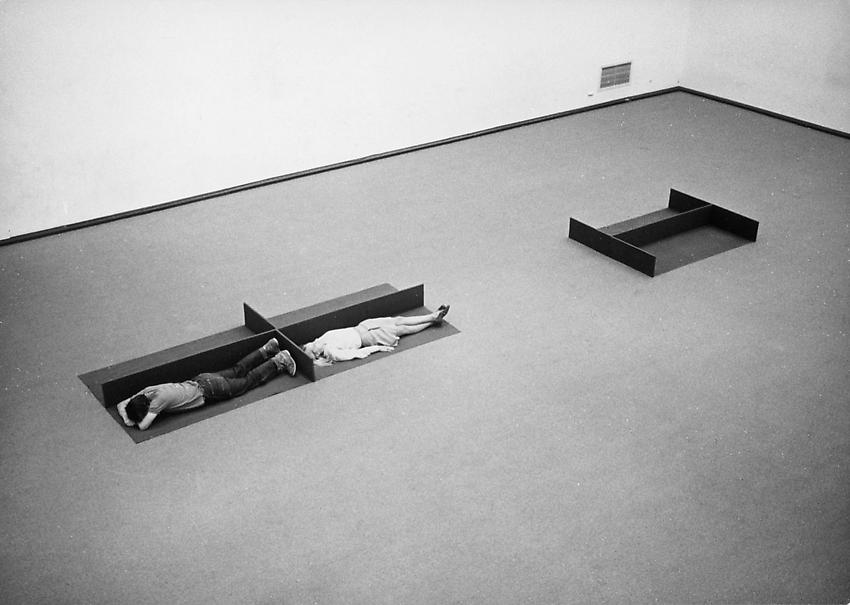 Franz Erhard Walther<br />Distance between the two parts<br />1969<br />cotton<br />