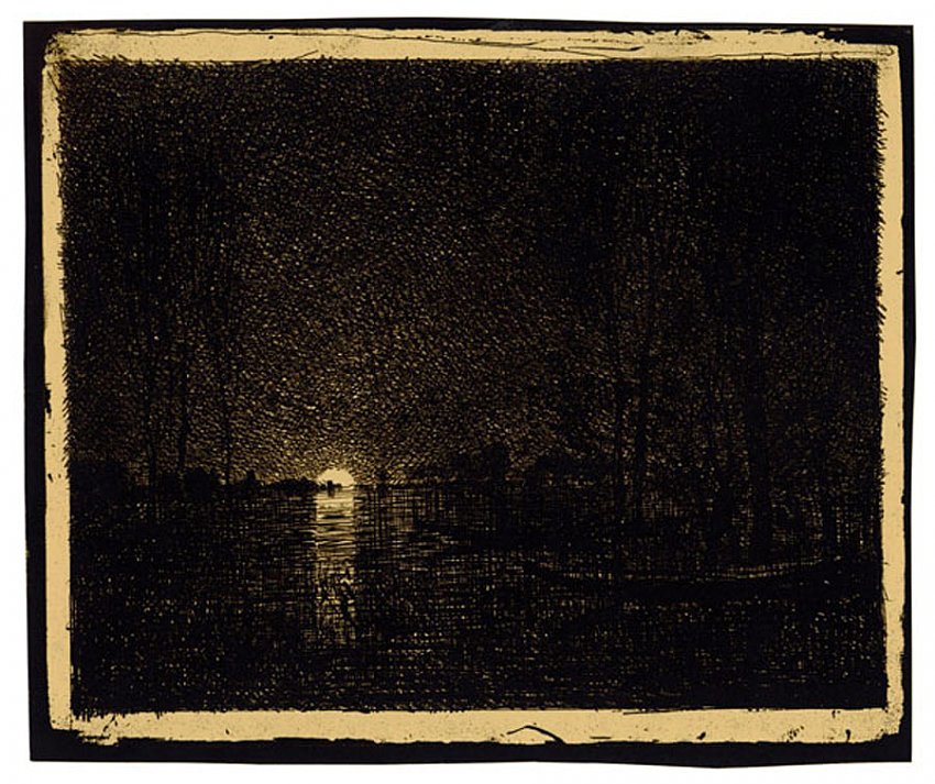 Charles-François Daubigny<br />Effet de nuit<br />1858/62<br />