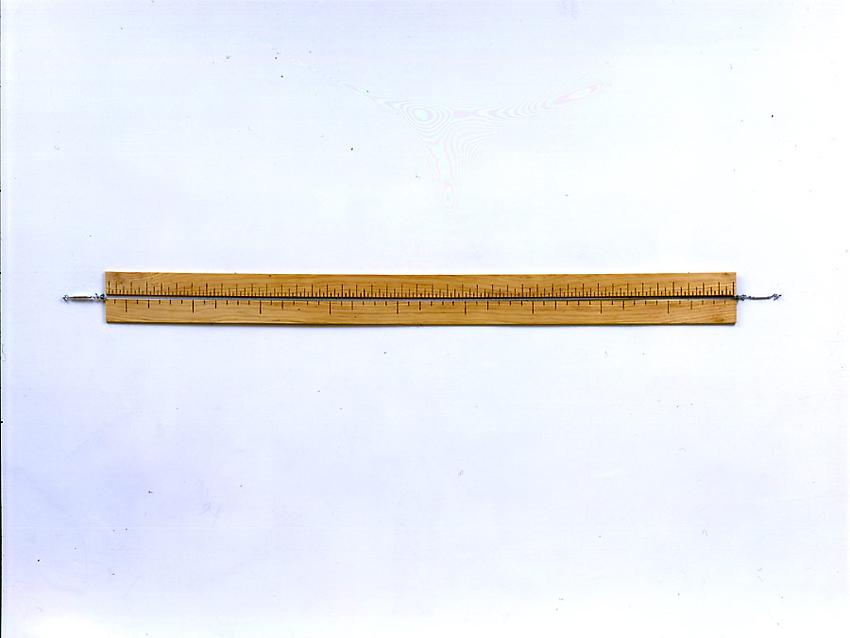 Two Rulers Measuring Each Other <br />1967<br />wood and wire<br />
