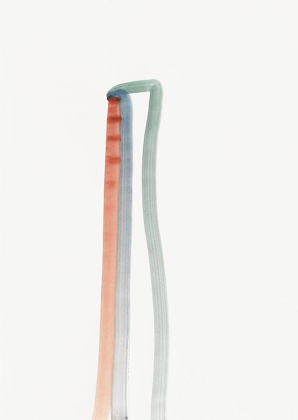 Silvia Bächli<br />Untitled<br />2010<br />gouache on paper<br />24 3/8 x 17 3/8 inches (62 x 44 cm) <br />PF1989<br />