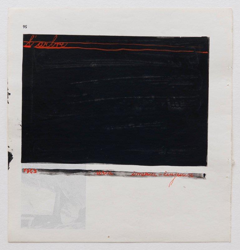 MANGELOS [DIMITRIJE BAŠIČEVIĆ] (1921-1987)<br />L'arbre [Tree]<br />(Nouns – Facts, a series)<br />1963<br />tempera on paper<br />8 1/4 x 7 7/8 in. (21 x 19.9 cm)<br />