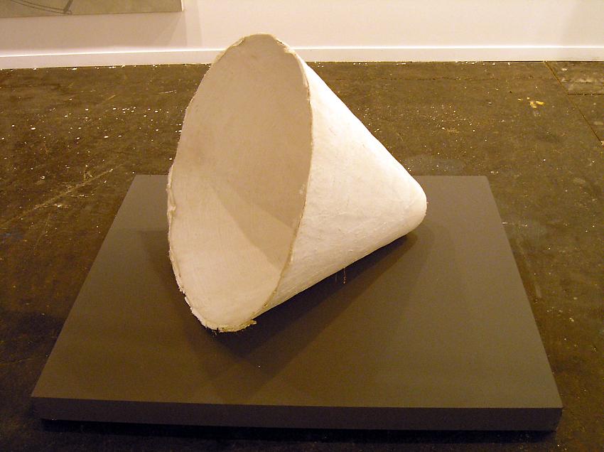 JOEL SHAPIRO<br />Untitled (Study)<br />1984<br />plaster<br />larger circumference: 28 3/4 inches ( 72 cm)<br />smaller circumference: 30 1/2 inches (12 cm)<br />length: 177 4/5 inches ( 70 cm)<br />
