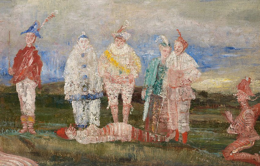 Duel des masques (Duel of the Masks)<br />	1892 / 1896<br />	oil on canvas<br />