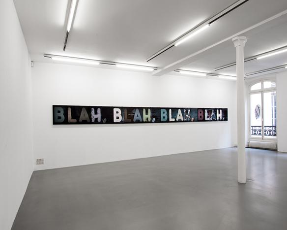 Mel Bochner<br />Exhibition view, Galerie Nelson-Freeman, Paris<br />2010<br />