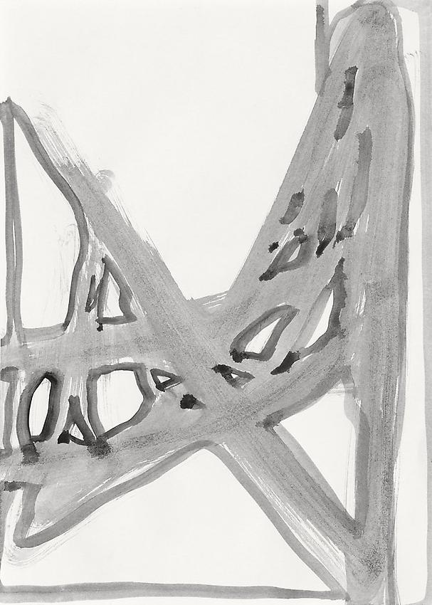 Silvia Bächli<br />Untitled<br />2010<br />gouache on paper<br />13 3/4 x 9 7/8 inches (35 x 25 cm) <br />PF1994<br />