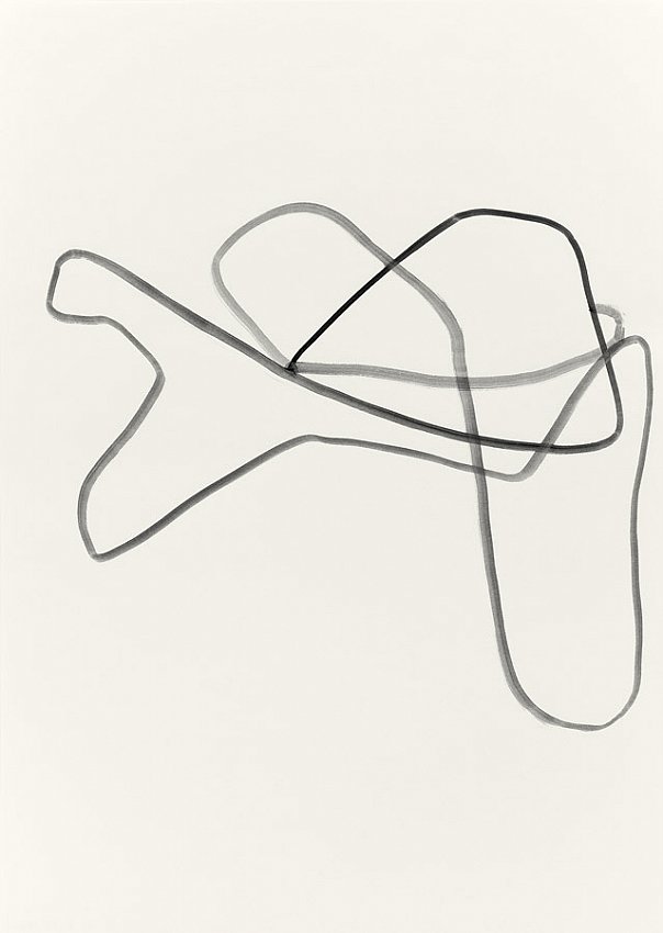 Silvia Bächli<br />Untitled<br />2007<br />gouache on paper<br />24 3/8 x 16 1/2  inches<br />  (62 x 44 cm)<br />PF1354<br />