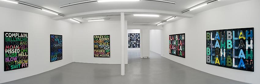 Mel Bochner<br />Exhibition view, Galerie Nelson-Freeman, Paris<br />2010<br />