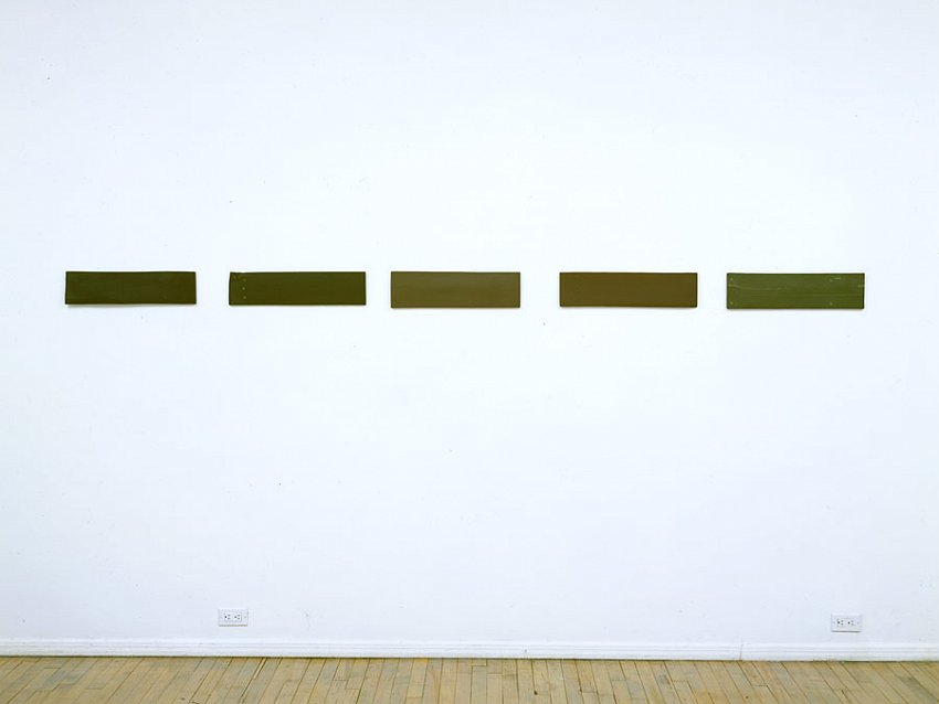 Helen Mirra<br />Third clover, Third acorn, Third smoldering, Third gap, Grounded third<br />2003<br />