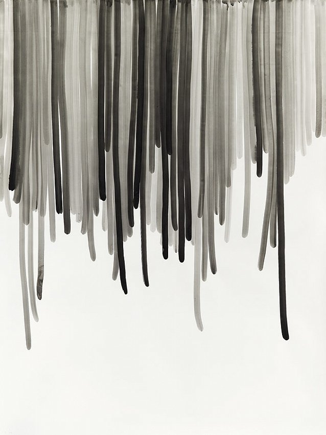 Silvia Bächli<br />Untitled 28<br />2007<br />gouache on paper<br />78 3/4 x 59 1/16 inches <br />  (200 x 150 cm)<br />PF1361<br />