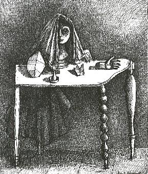 Alberto Giacometti<br />La table surrealiste<br />1933<br />pen and India ink on paper<br />8 3/4 x 7 1/4 inches (22.2 x 18.4 cm)<br />