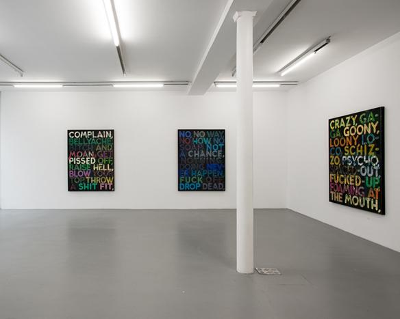 Mel Bochner<br />Exhibition view, Galerie Nelson-Freeman, Paris<br />2010<br />