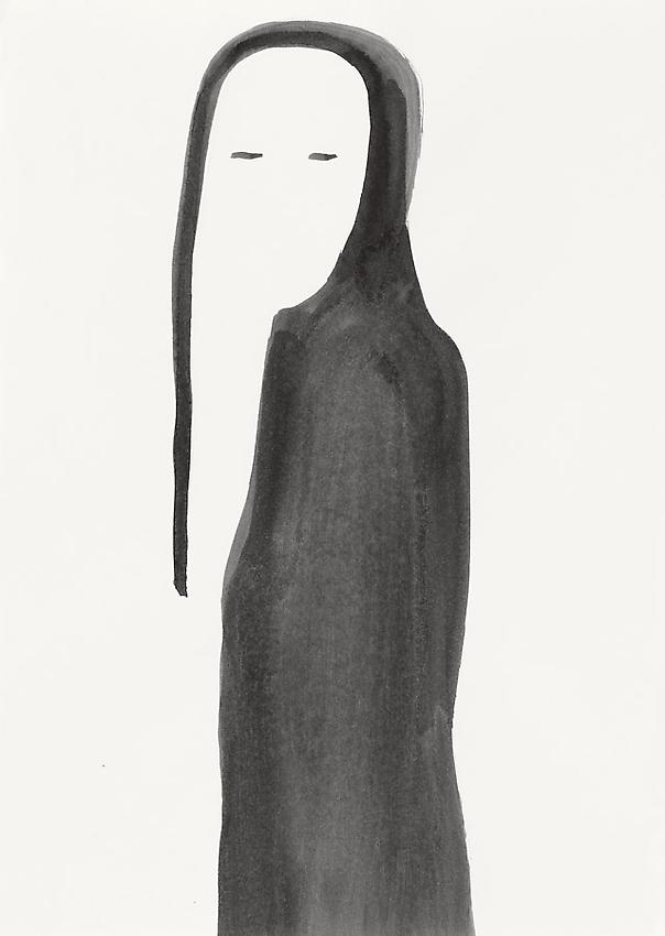 Silvia Bächli<br />Untitled<br />2008<br />gouache on paper<br />12 1/4 x 8 5/8 inches (31 x 22 cm) <br />PF1970<br />