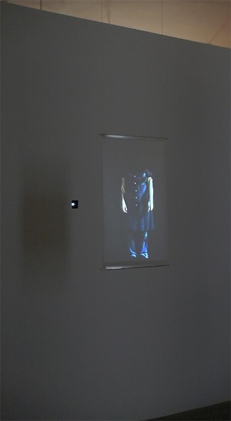 FIONA TAN<br />Projection<br />2010<br />Color, silent<br />HD-cam safety master, rear projection screen 80 x 45 cm, HD projector<br />