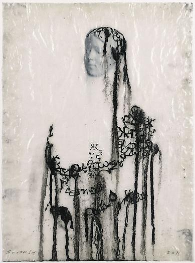 Veiled Shadow XLVII, 2011
Mixed media on paper
16 1/2 x 11 3/4 inches
42 x 30 cm
