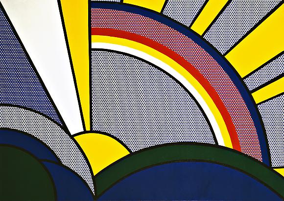 Modern Painting with Sun Rays, 1967
Oil and magna on canvas
48 x 68 in.
121.9 x 172.7 cm