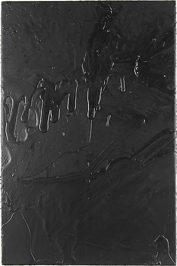 Cosmic Slop, 2008
Black soap and microcrystalline wax on board
36 x 24 inches
91.4 x 61 cm
