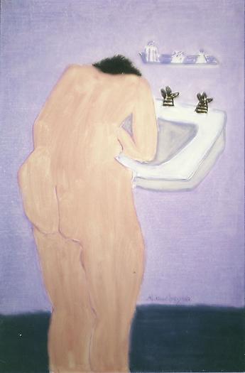 Sunday Morning, 1962
Oil on canvas board
36 x 24 in.
91.4 x 61 cm