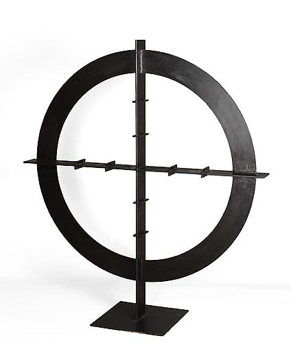 Black Steel in the Hour of Chaos, 2008
Blackened gunmetal steel, ed. 2/3
43 3/4 x 39 x 12 inches
111 x 99 x 30.5 cm