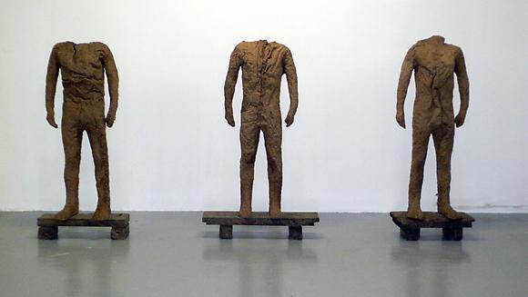 Winners A, B and C, 2000-2007
Burlap and resin
72 3/4 x 27 3/4 x 13 3/4 in. each
185 x 70.5 x 34.9 cm each