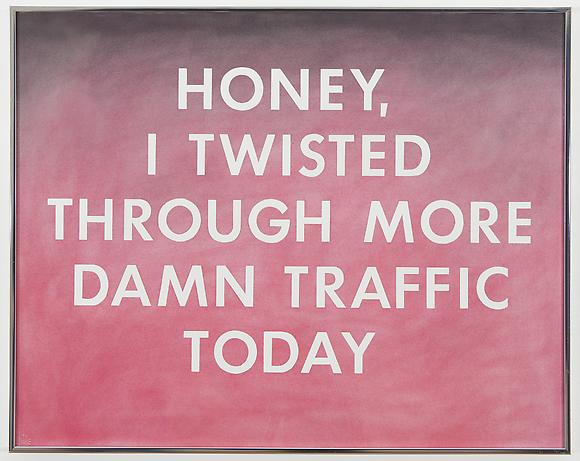 Honey I Twisted Through Traffic, 1977
Pastel on paper
22 5/8 x 28 5/8 inches
57.5 x 73 cm