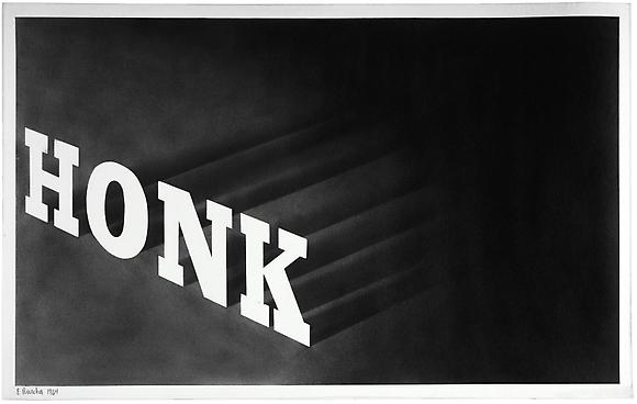 Honk, 1964
Graphite on paper
13 1/4 x 21 1/2 inches
34 x 55 cm