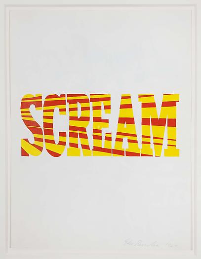 Red-Yellow Scream, 1964
Tempera on paper
14 3/8 x 10 3/4 inches 
36.5 x 27 cm