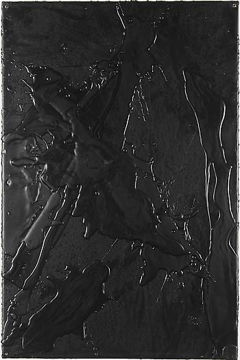 Cosmic Slop, 2008
Black soap and microcrystalline wax on board
36 x 24 inches
91.4 x 61 cm