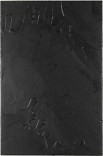 Cosmic Slop, 2008
Black soap and microcrystalline wax on board
36 x 24 inches
91.4 x 61 cm