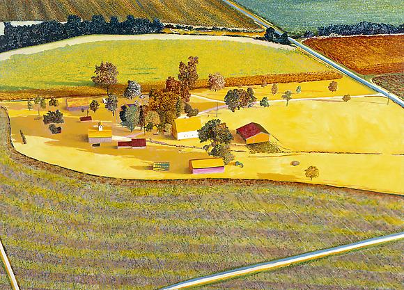 Illinois Flatscape #66, 1999
Acrylic on canvas
60 x 82 in.
152.4 x 208.3 cm