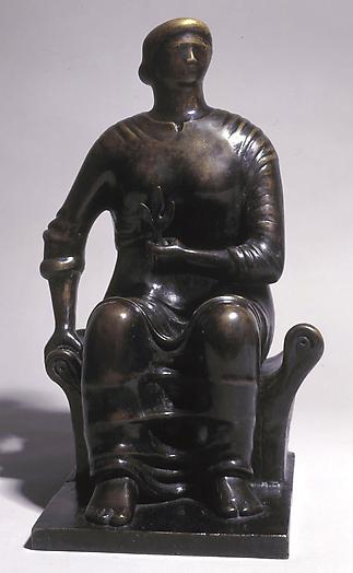Seated Figure, 1949
Bronze
17 x 9 x 9 3/4 in. 
43.2 x 22.9 x 24.8 cm
