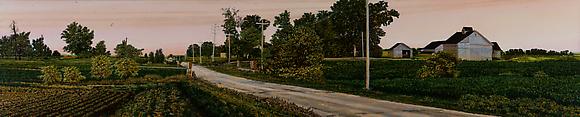Illinois Landscape #132, 1994
Oil and acrylic on canvas
24 x 120 in.
61 x 304.8 cm