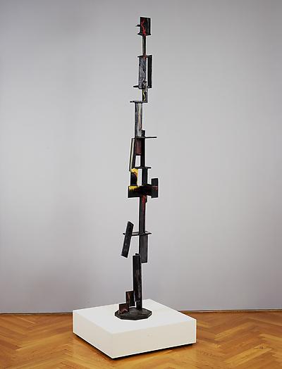 Construction in Rectangles, 1955
Painted steel
78 x 10 x 10 1/2 in.
198.1 x 25.4 x 26.7 cm
