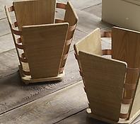 Copper bound wastepaper bins
