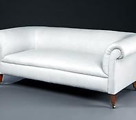A Mahogany & Upholstered Sofa