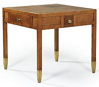 Michael Niedermoser (1835 - 1908)   A Solid Maple Centre Table with Brass Sabots  Vienna, circa 1900.