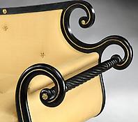 A High Regency Ebonised & Ormolu Mounted Sofa