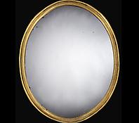 A George IV Oval Giltwood Mirror