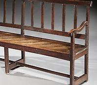 A Late Nineteenth Century Oak Bench