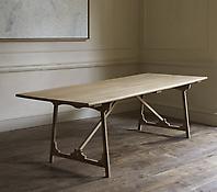 Folding 'Campaign' Refectory Table