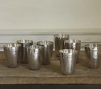 Silver Hand-Beaten 'Tumbler' Cups