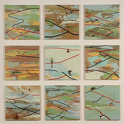David Lefkowitz, Terrain Vague series, 2011, installation view at Carrie Secrist Gallery Image
