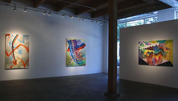 Andrew Holmquist, Worlds Collide!, installation view at Carrie Secrist Gallery, 2011 Image