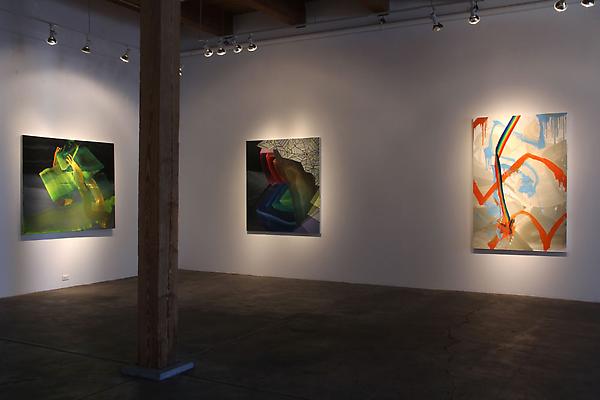 Andrew Holmquist, Worlds Collide!, installation view at Carrie Secrist Gallery, 2011 Image