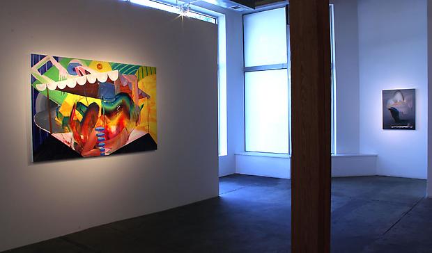 Andrew Holmquist, Worlds Collide!, installation view at Carrie Secrist Gallery, 2011 Image