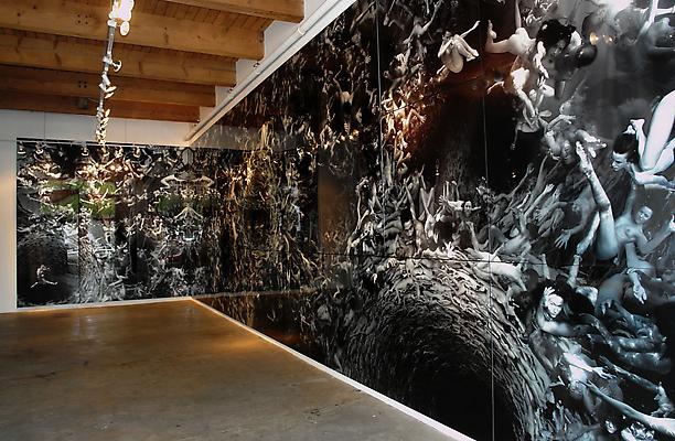 Tehom, 2010 (installation shot), edition of 3
c-print printed on metallic photo paper, mounted between aluminum and 1/4 inch Plexiglas
144 x 576 inches (22 panels) Image