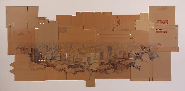 David Lefkowitz, Vista, 2011, Watercolor on cardboard, 44 x 31 inches Image