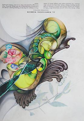 Megan Greene
Audubon Drawing Series
34, 2010
mixed media on paper
12 1/4 x 9 inches Image