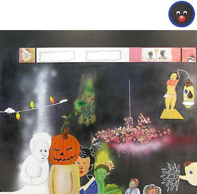 Phyllis Bramson
Loose in the World (but tethered to appearances), 2010
Mixed-media and collage on canvas
60 x 72 inches Image