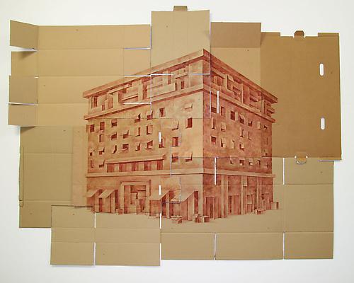 368 S. Michigan, 2011
Watercolor on cardboard
75 x 97 inches Image