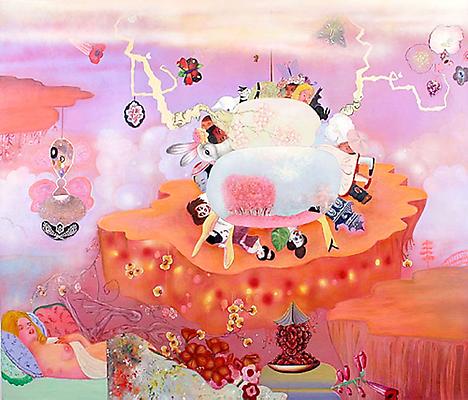 Phyllis Bramson
Picturing a Model World, 2003
Mixed media on canvas
50 x 72 inches Image